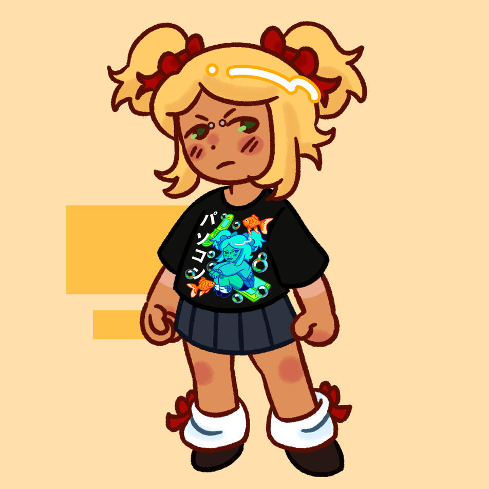 Mira wearing &#39;pasokon&#39; shirt